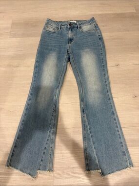 Bianco Light Blue Flare Jeans - Women